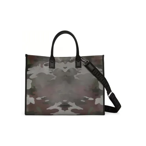 Burberry Canvas Tote Bag Shopping Bag Tote Regular Men's Camouflage Burberry Холст Тоут Сумка Сумка для покупок Сумка Обычная Мужская Камуфляж