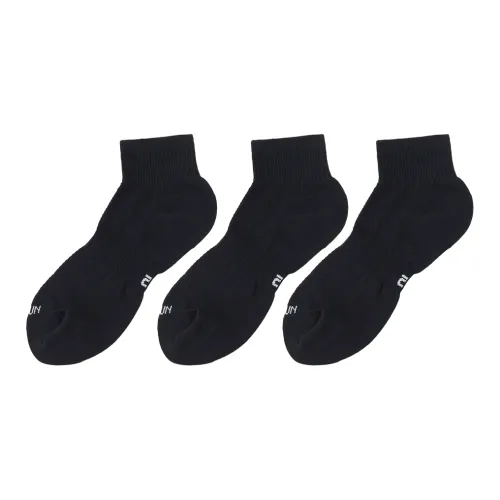 Носки для занятий спортом DECATHLON унисекс 3 упаковки дымчато-черный