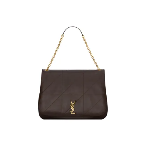 SAINT LAURENT Lambskin Сумка через плечо Сумка Женская Темно-умбровая