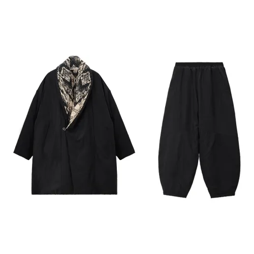 CICADAHOME Border God Пижамный комплект Унисекс Черный