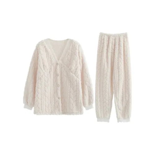 OEING Белый Женские Пижамные Комплекты