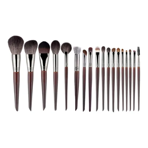 XIBI Natural мех Полный комплект Профессиональный Кожа-дружественный Мягкие кисти для макияжа Контуринг Основа Смешанный 18 шт