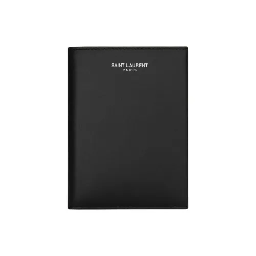 SAINT LAURENT Париж Телячья кожа Кошелек Мужской Черный