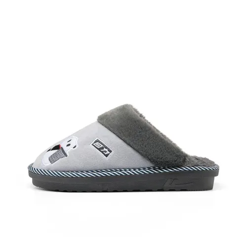 Warrior ворсистый устойчивый к истиранию противоскользящий домашний шлепанцы мужской серый