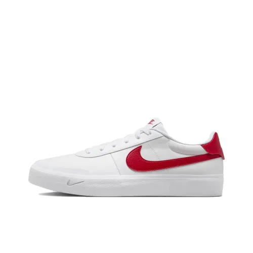 Nike Court Shot Slip Resistant Abrasion Resistant Low Top Скейтборд Кроссовки Мужские Белый Красный