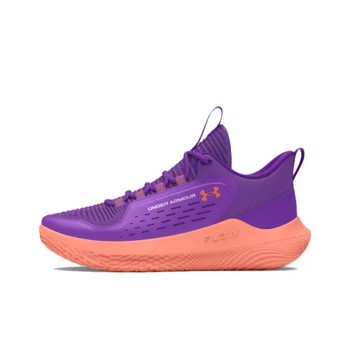 Under Armour Breakthru 5 LE Баскетбольные кроссовки Низкий верх Фиолетовый/Оранжевый Женские
