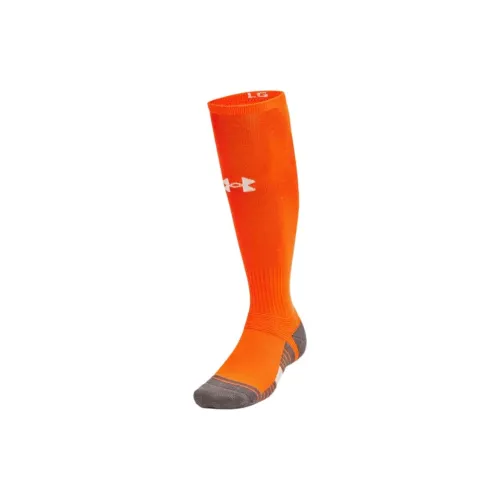 Under Armour 1 шт Команда Апельсин/Корт Серый / Белый Унисекс Колено высокие Носки