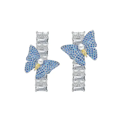 BABYBEI Shell Pearl Stud Earrings Women's