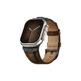 Коричневый металл, кожаный ремешок