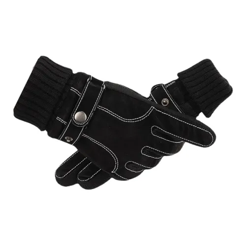 DZP Свиная кожа Вязаные перчатки Унисекс