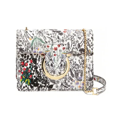 FERRAGAMO Кожа Сумка с клапаном Сумка через плечо Женская Многоцветная