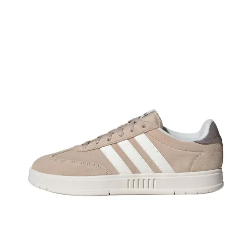 Adidas GRADAS Q4 Slip-on Устойчивый к истиранию Низкий Топ Скейтборд Кроссовки Унисекс Умбра Белый Серый