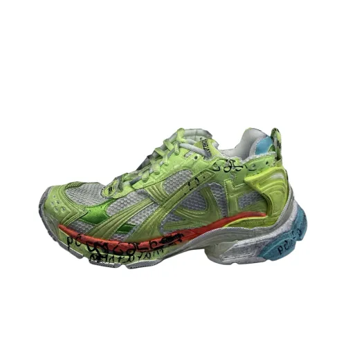 Balenciaga Runner Low Топ Повседневная обувь Мужская Зеленая
