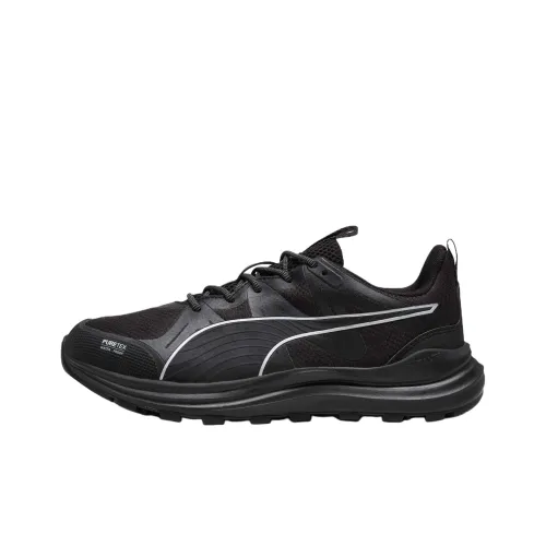 PUMA Reflect Lite Trail Slip-Resistant Waterproof Low-Top Беговые кроссовки Женские Черные