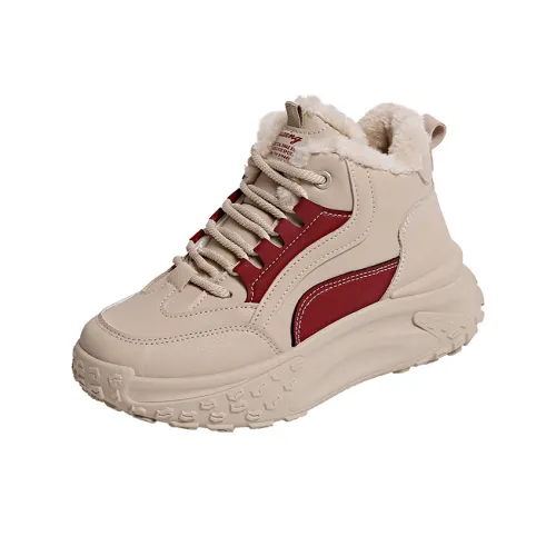 M.M Party Устойчивый к истиранию Водонепроницаемый Термический Высокий Топ Обувь с толстой подошвой Женская