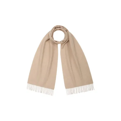 JOHNSTONS OF ELGIN Кашемир Вязаные Шарфы Унисекс Овсяный