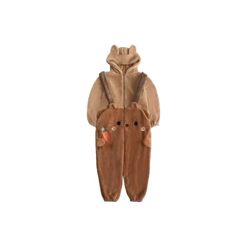 TLXT Дом Комбинезоны Женские Коричневый