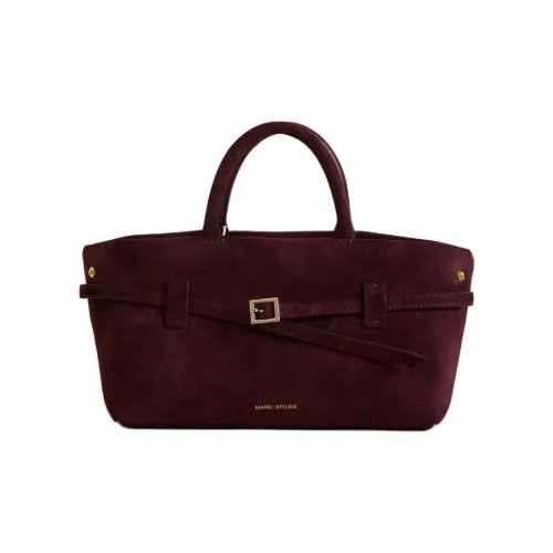 Manu Atelier Сумка через плечо из замши женская темно-красная