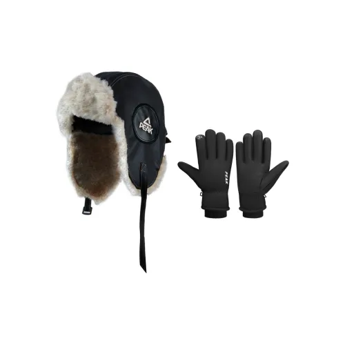 PEAK Полиэстер Шапки-ушанки Унисекс Черный Серый Коричневый