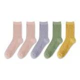 5 пачек (2 розовых + желтая + зеленая + фиолетовая)