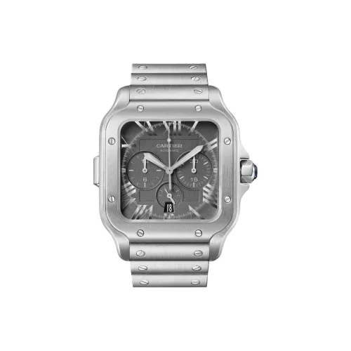 CARTIER Автоматический Механический Movement Унисекс Santos de Cartier Часы 43,3mm*12,4mm Серый