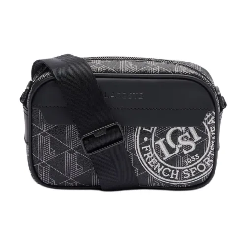 LACOSTE PVC Journalist Bag Сумка через плечо Маленькая Мужская Черная