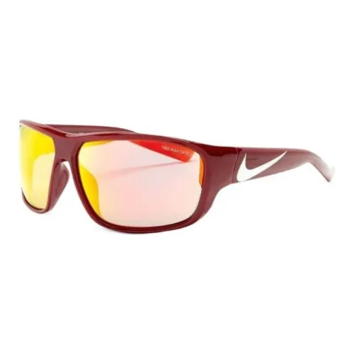 Nike Ацетат Прямоугольные Солнцезащитные очки Унисекс Красный