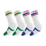Белый, зеленый, оранжевый + белый, синий, красный, профессиональный, детский, спортивные носки [2 упаковки]
