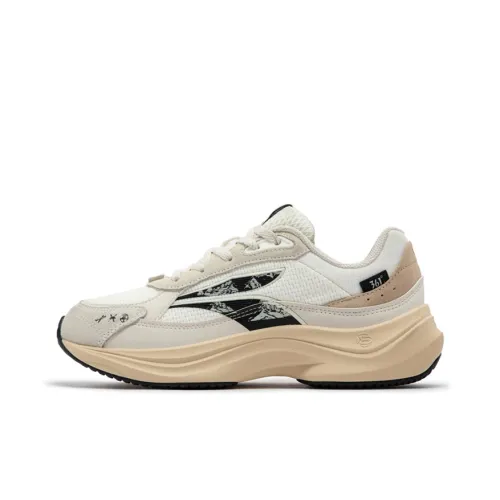 361° Амортизаторы Устойчивый к истиранию Низкий Топ Кэжуал Женские Белый Бежевый