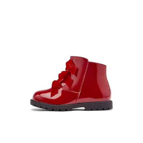 DAVE&BELLA Детские кожаные сапоги High Top Red Pre School