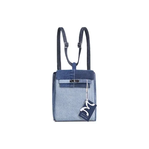 Emotional World Denim Backpack Mini Women's Multicolor Эмоциональный Мир Деним Рюкзак Мини Женский Многоцветный