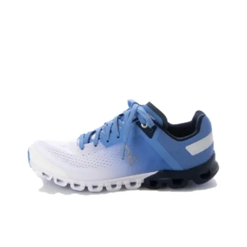 On Cloudflow Slip-resistant Abrasion-resistant Low Top Беговые кроссовки Женские Blue