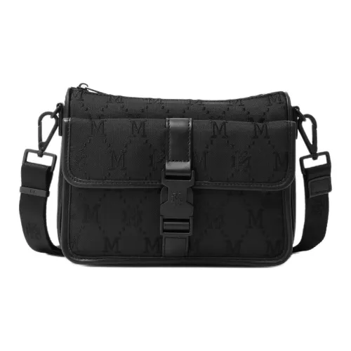 FION Ткань Сумка через плечо Стандартная Мужская Черная