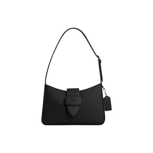 COACH Eliza Телячья кожа Сумка на плечо Сумка Сумка через плечо Средний Женская Черная