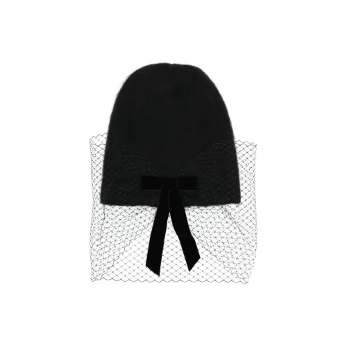 Jennifer Behr Alpaca Wool Silk Hats Caps Women's Black