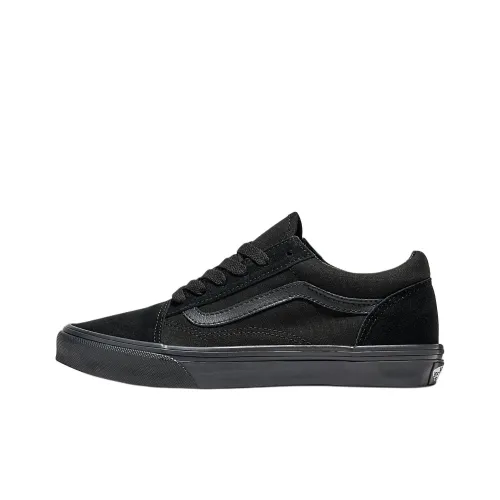 Vans Old Skool Collection Детские Скейтбординги Низкий Топ Черный Школьный возраст