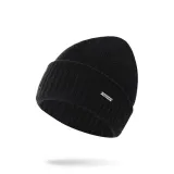 Чистая шерсть & Двухслойный утолщенный & Однополосный шляпа - черный