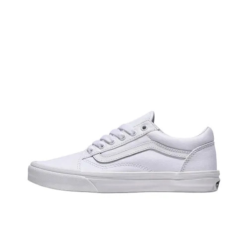 Vans Old Skool Collection Детские Скейтбординги Низкие Белые Школьные