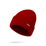 Чистая шерсть & Двухслойный утолщенный & Однополосный шляпа - красный китайский