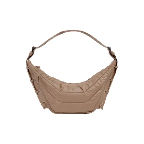 Lemaire Хлопок Холст Круассан Сумка Сумка через плечо Сумка Маленькая Унисекс Light Коричневый