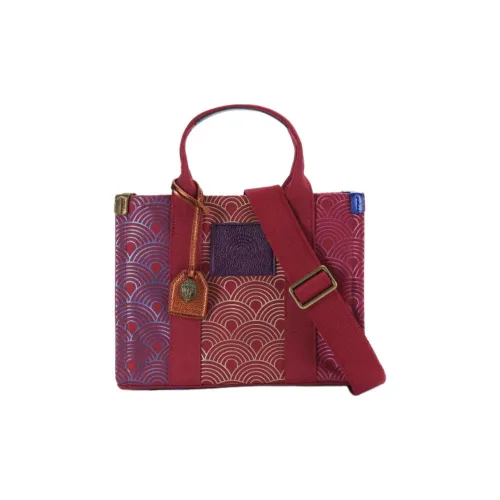 Kurt Geiger London Холст Тоут Сумка Сумка для покупок Холст Сумка Сумка через плечо Сумка Маленькая Женская Красная