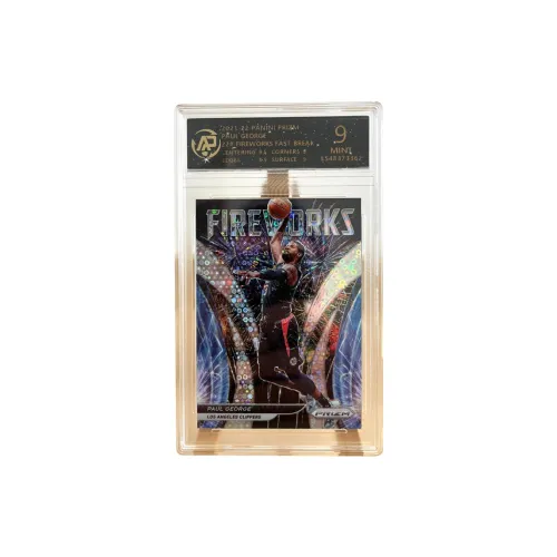 PANINI Павл Джордж Los Angeles Clippers Prizm Фейерверк Teca Серебряный Пузырьки Refractor Игрок Карта 9 10