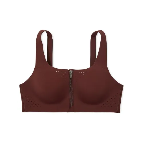 Victoria's Secret VSX Featherweight Max Передняя часть Close Спортивный бюстгальтер B бюстгальтер Женский Бордовый Коричневый