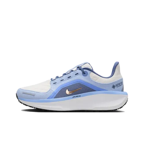 Nike Winflo 11 Износостойкий и Водонепроницаемый Низкий Топ Беговые кроссовки Женские Синий