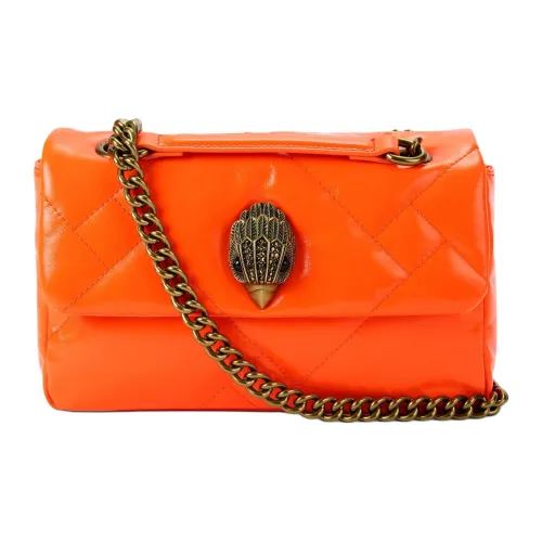 Kurt Geiger London Сумка через плечо из кожи среднего размера женская оранжевая