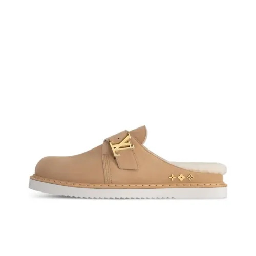 LOUIS VUITTON Easy Домашние тапочки Мужские Коричневые