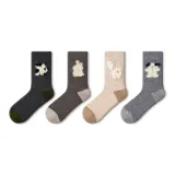 [Thickened Woollen Socks] Frizzy Sweetheart - 4 Pack  
[Утолщенные шерстяные носки] Frizzy Sweetheart - 4 упаковки