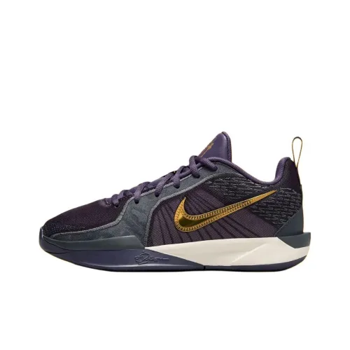 Nike Sabrina 2 Устойчивые к истиранию Низкие Детские Баскетбольные Кроссовки Фиолетовые