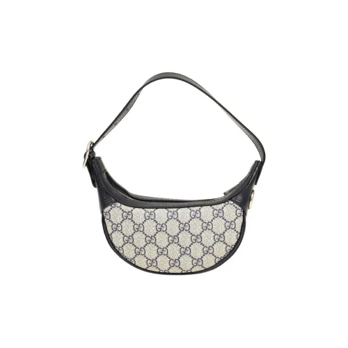 GUCCI Ophidia Холст и Кожа Плечевая Сумка Сумка через плечо Женская