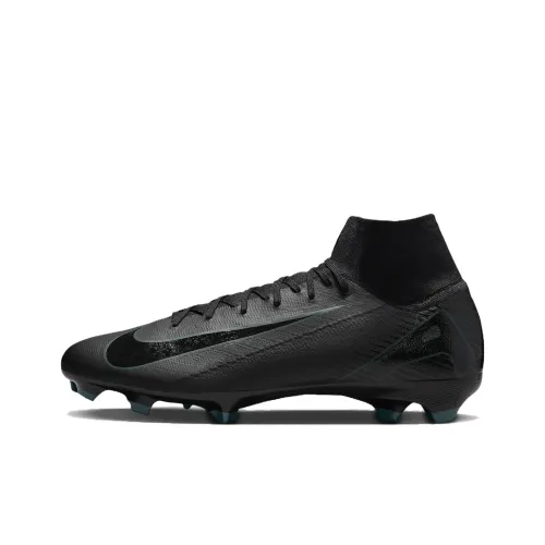 Nike Mercurial Superfly 10 Pro Slip-Resistant Abrasion-Resistant Football Cleats Unisex Black Найк Меркуриал Суперфлай 10 Про Противоскользящие Устойчивые к Износу Футбольные Бутсы Унисекс Черные